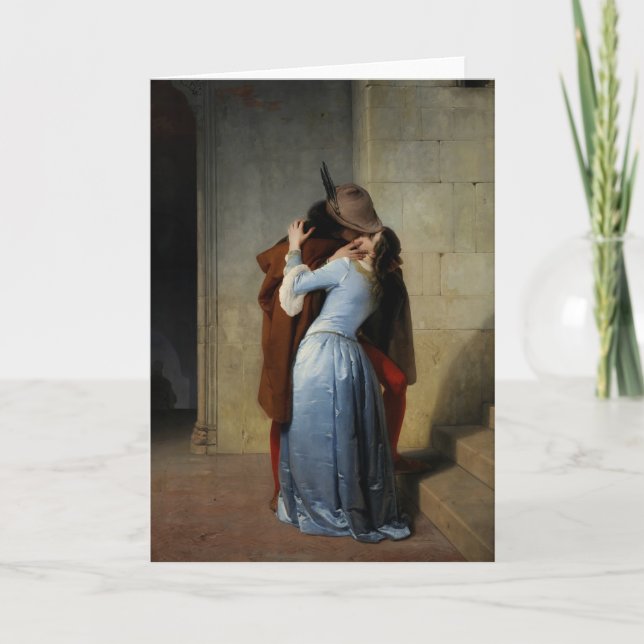 Kiss/Il Bacio-hälsningskort Kort (Framsida)