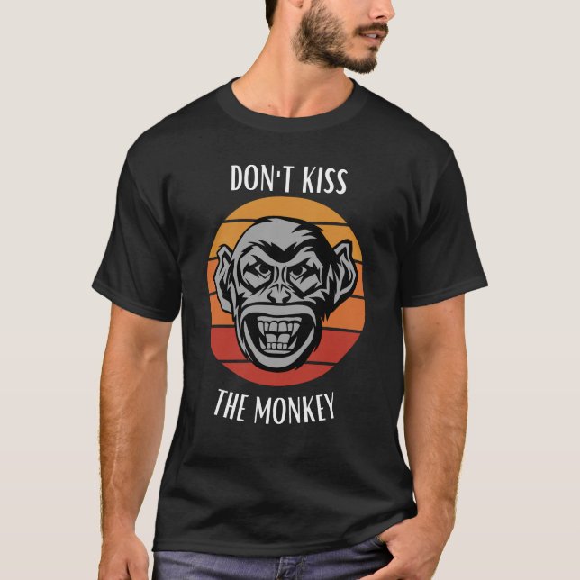 Kiss inte apan t shirt (Framsida)