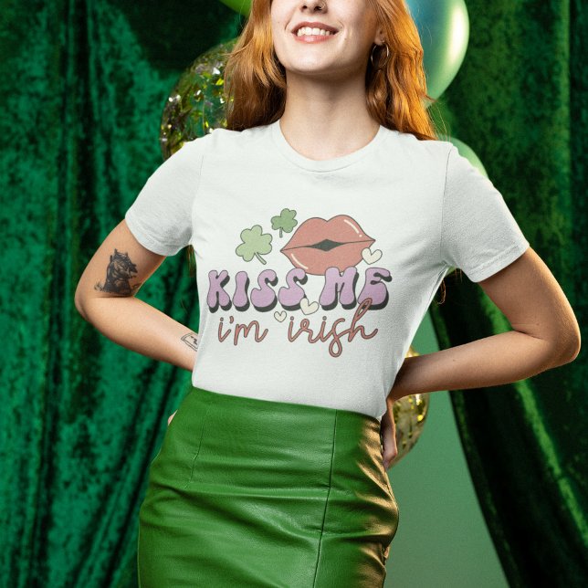 Kiss jag är irländsk rolig t shirt (Skapare uppladdad)