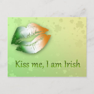 Kiss Jag är irländsk - vykort