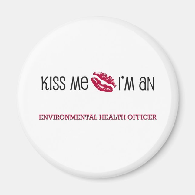 Kiss, jag är MILJÖHÄLSOKONTOR Magnet (Framsidan)