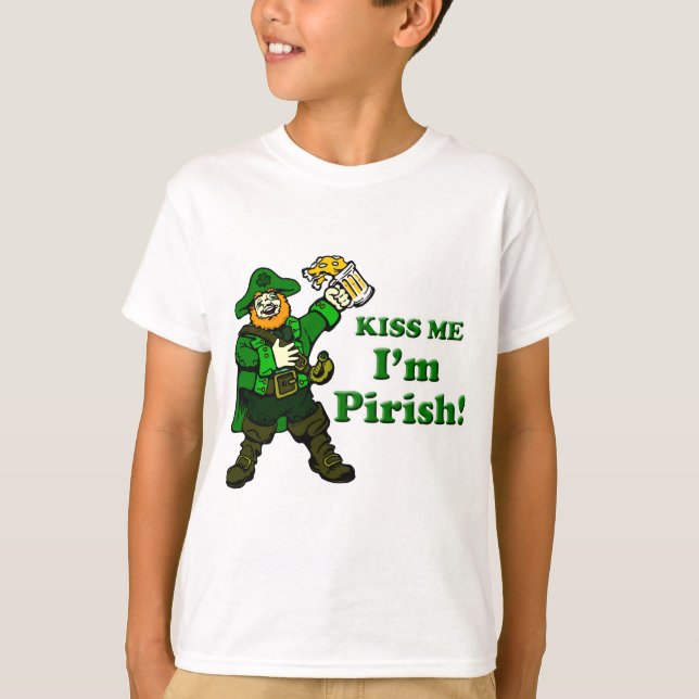 Kiss, jag är Pirish T Shirt (Framsida)