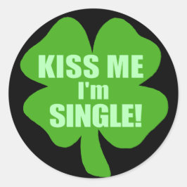 Kiss Jag är singel Runt Klistermärke