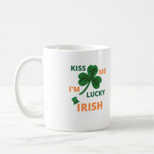 Kiss jag har tur som irrar kaffemugg