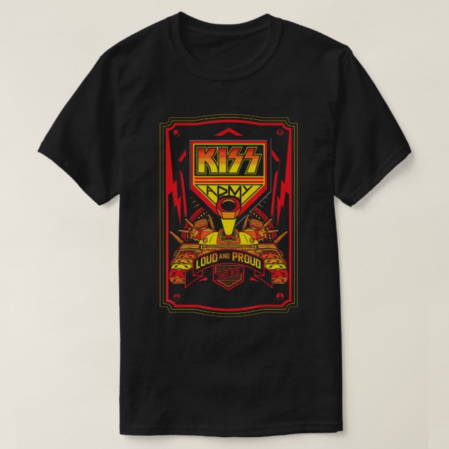 KISS - KISS Army, Loud & Proud T-Shirt (Design framsida)