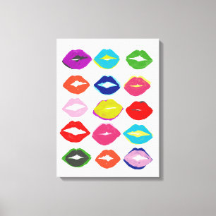 Kiss Kiss Canvastryck