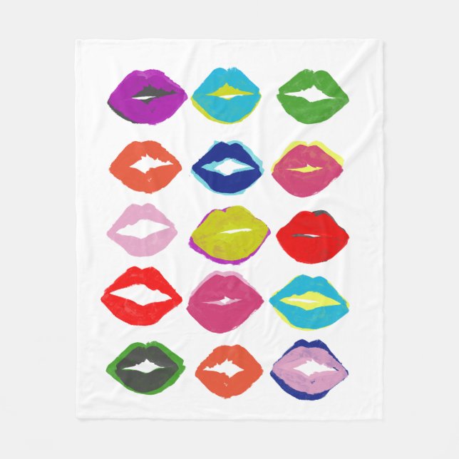 Kiss Kiss Fleecefilt (Framsidan)