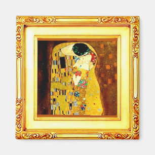 Kiss, konst av Gustav Klimt Magnet