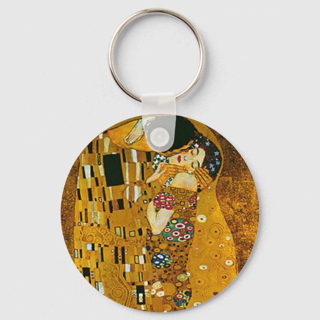 Kiss, konst av Klimt, Nyckelring (Framsida)