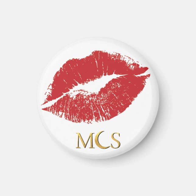 Kiss Läppar Calypsos Heart Magnet (Framsidan)