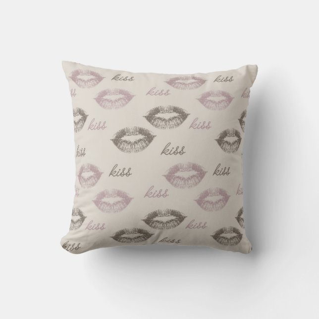 Kiss Läppar Kudde (Framsida)