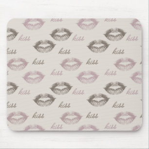 Kiss Läppar Musmatta