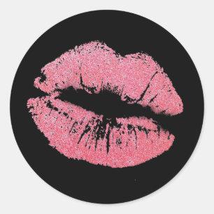 KISS LÄPPAR SPARKLY STICKERS LAKAN AV 20 RUNT KLISTERMÄRKE