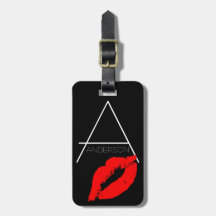 Kiss Lip Black Red Lipstick Andersson DIY Monogram