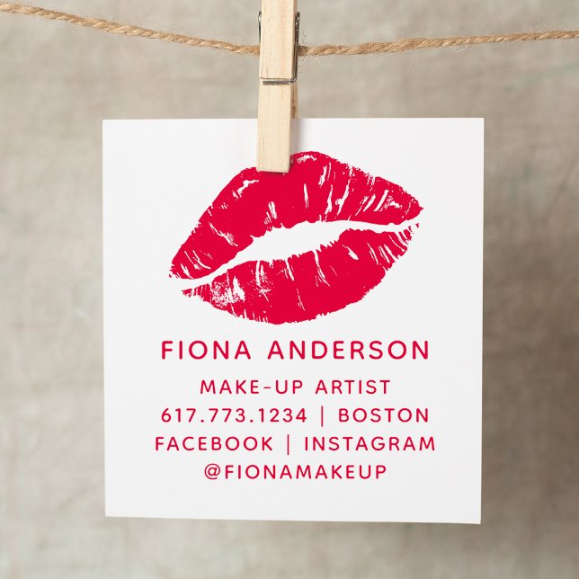 Kiss Lip-makeup Artist Självfärgande Stämpel (Kiss Lip Make-up Artist Self-inking Stamp)