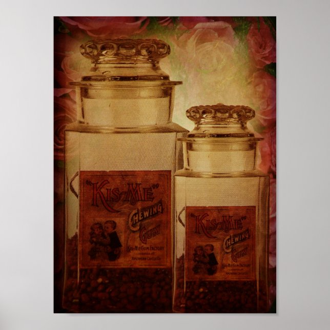 Kiss Me Chewing Gum Poster (Framsidan)