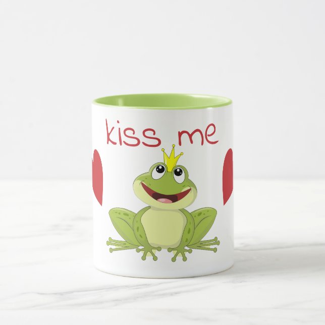 Kiss Me Cute Frog Prince Mugg (Center)