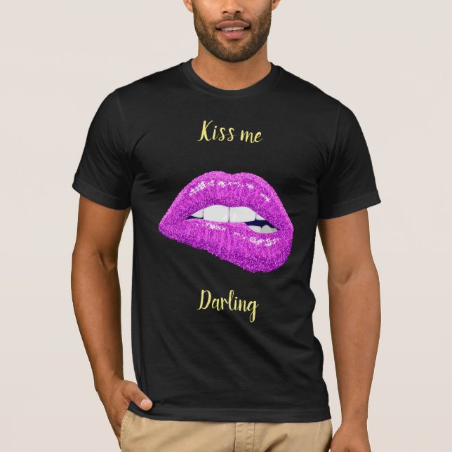 Kiss me Darling T Shirt (Framsida)