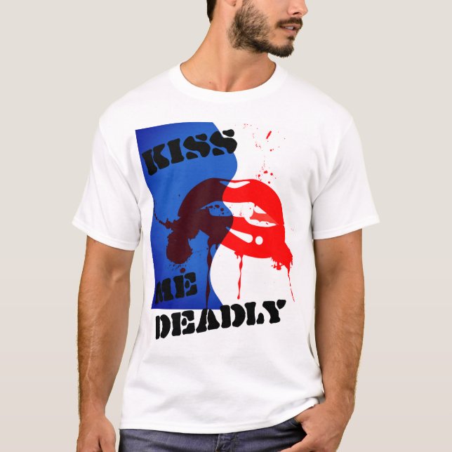 "KISS ME DEADLY" T-Shirt (Framsida)