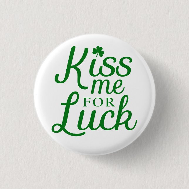 Kiss Me for Tur St patrick's day, knapp (Framsida)