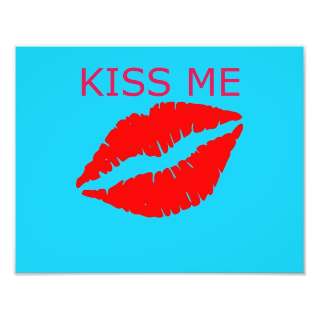Kiss Me Fototryck (Framsidan)