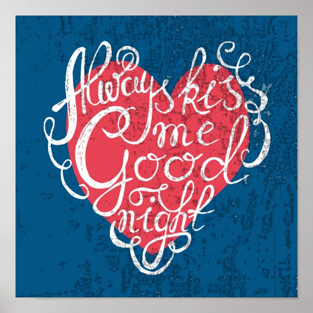 Kiss Me Goodnight Poster (Framsidan)