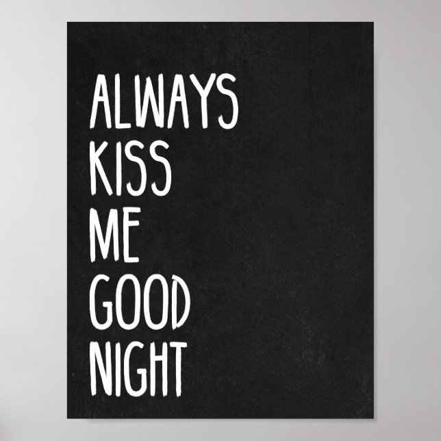 Kiss Me Goodnight Poster (Framsidan)