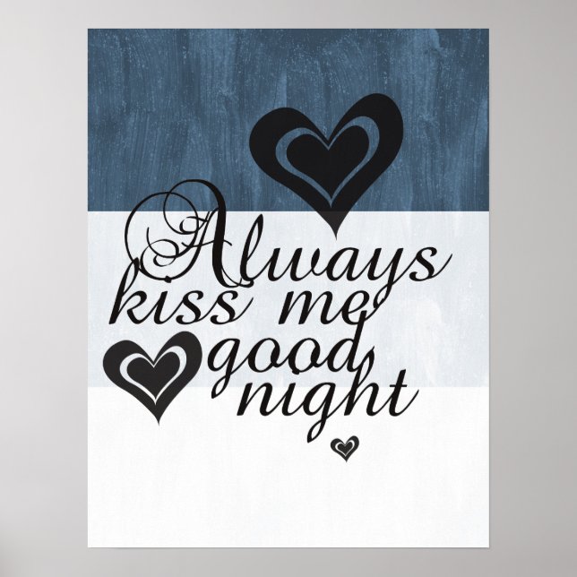 Kiss Me Goodnight Poster (Framsidan)