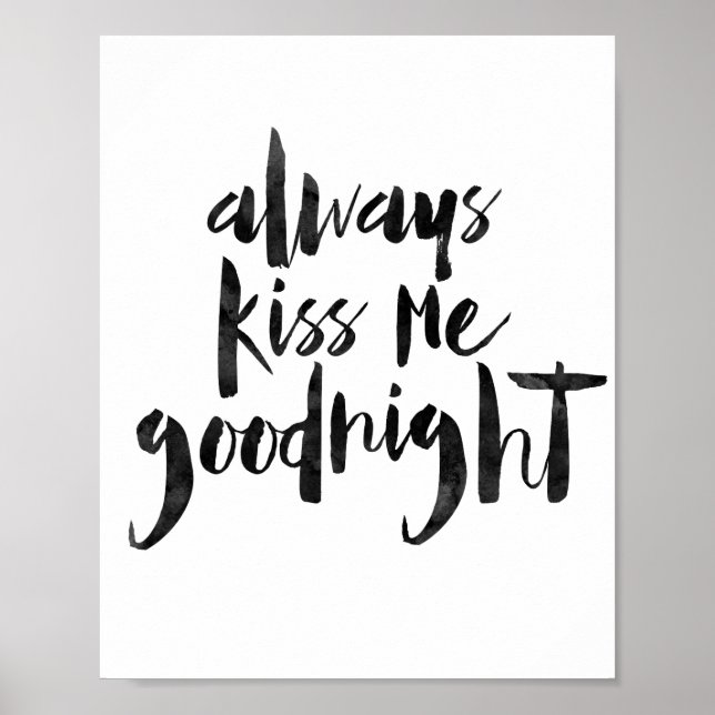 Kiss Me Goodnight Poster (Framsidan)
