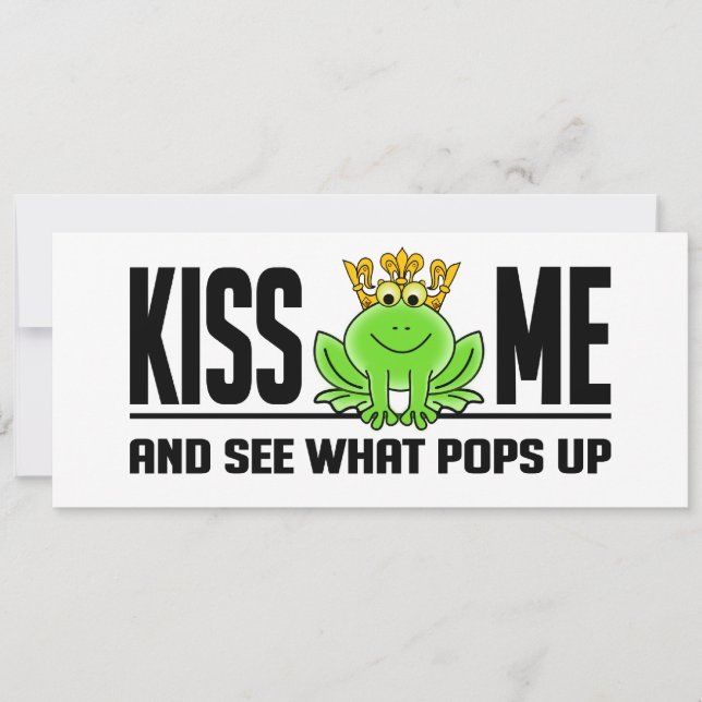 KISS ME Grog-inbjudan, anpassade Inbjudningar (Framsida)