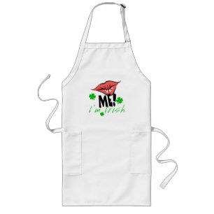 Kiss Me I är Irish Apron Långt Förkläde