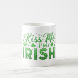 Kiss Me I är Irish Kaffemugg