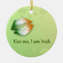 Kiss Me I är Irish - Ornament