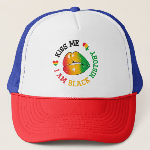 Kiss Me I is Black History Month African American Keps