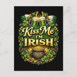 Kiss Me, I’m Irish Vykort