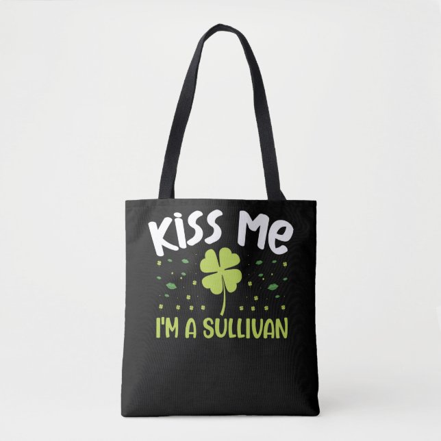 Kiss Me I'm A Sullivan - Last Name Sullivan Tygkasse (Framsida)
