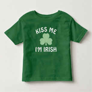 Kiss Me Im Irish Grönt Shamrock St patricks day T-shirt