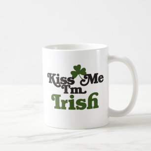 Kiss me Im Irish Kaffemugg