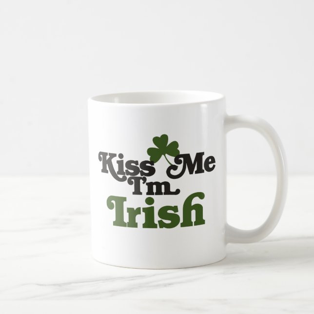 Kiss me Im Irish Kaffemugg (Höger)