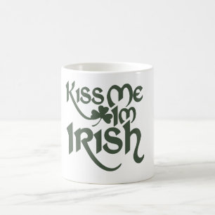 Kiss me Im Irish Kaffemugg