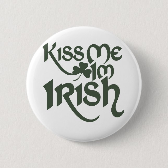 Kiss me Im Irish Knapp (Framsida)