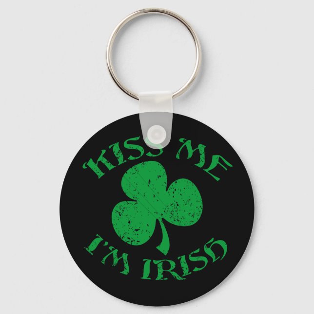Kiss Me Im Irish Nyckelring $7,50 (Framsida)