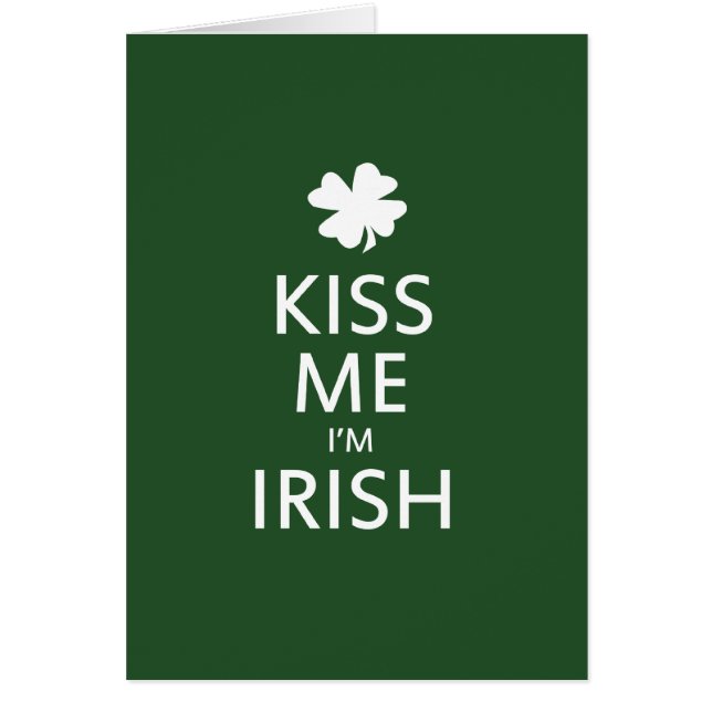 Kiss me Im Irish OBS Kort (Framsidan)