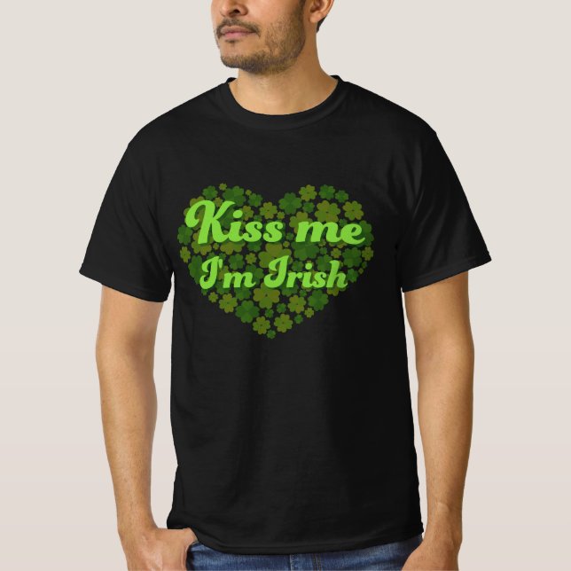 Kiss me i'm Irish T Shirt (Framsida)