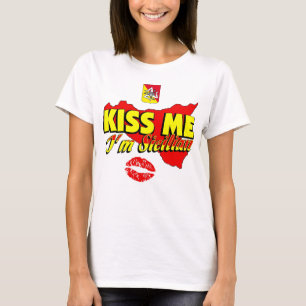 Kiss Me I'm Sicilian T Shirt