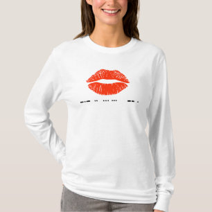 Kiss Me in Morse Code Nyårsafton T-Shirt