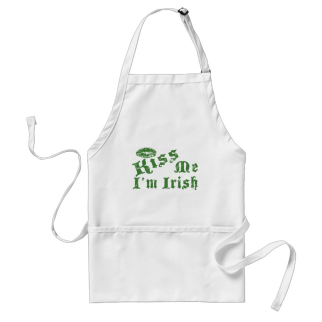 Kiss Me Irish Apron Förkläde (Framsidan)