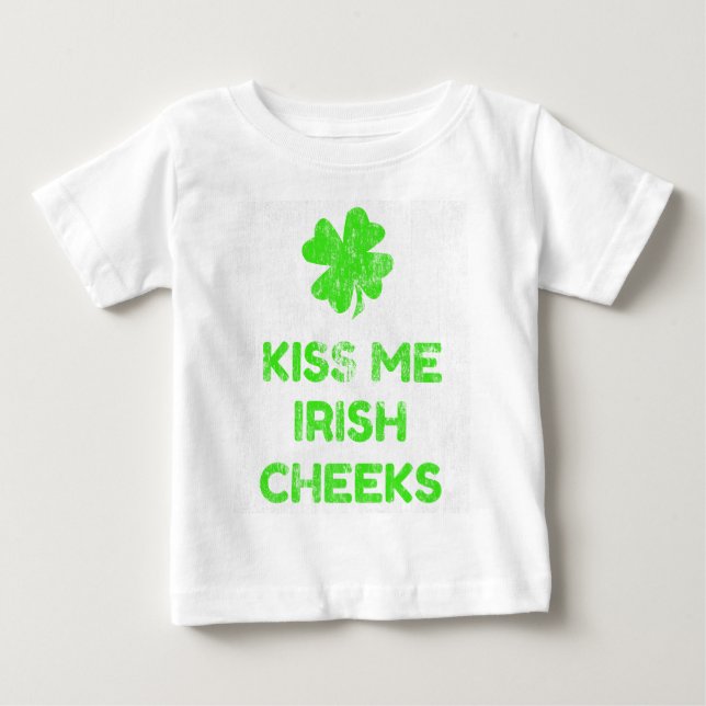Kiss Me Irish Cheeks DS T Shirt (Framsida)