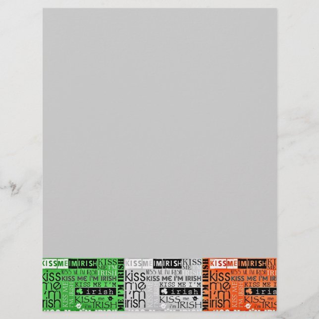 Kiss Me Irish Flagga (Framsida)