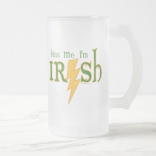 Kiss Me Irish Lightning Bolt Mugg (Höger)